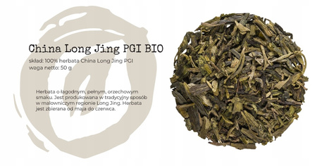 Herbata zielona China Long Jing PGI Bio