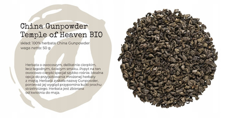 Herbata China Gun Powder Temple Of Heaven Bio