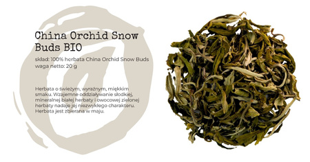 Herbata biała China Orchid Snow Buds Bio