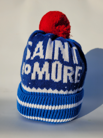 Czapka zimowa z pomponem niebieska