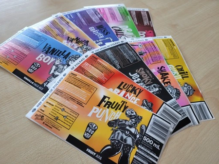 Pakiet 10szt etykiet