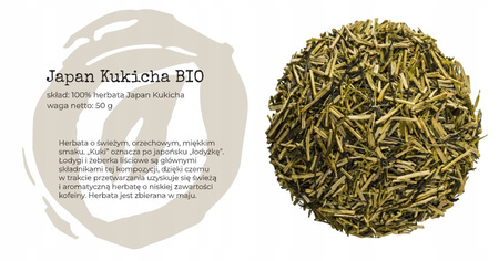 Herbata zielona Japan Kukicha Bio