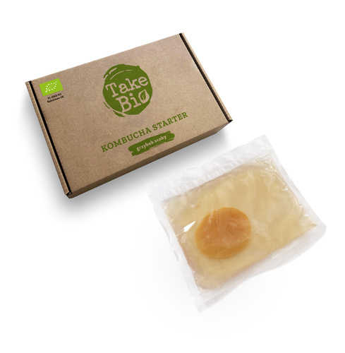 Grzybek Herbaciany Scoby Ekologiczny do samodzielnej produkcji Kombuchy