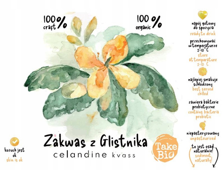 AleBrowar Zakwas z Glistnika Jaskółcze Ziele (wg Bołotowa) Bio 750ml